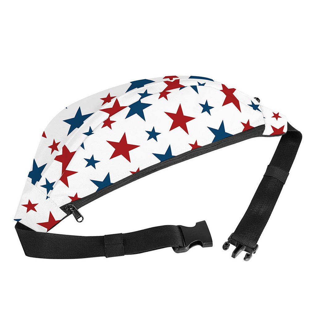 Red And Blue USA Star Pattern Print Fanny Pack