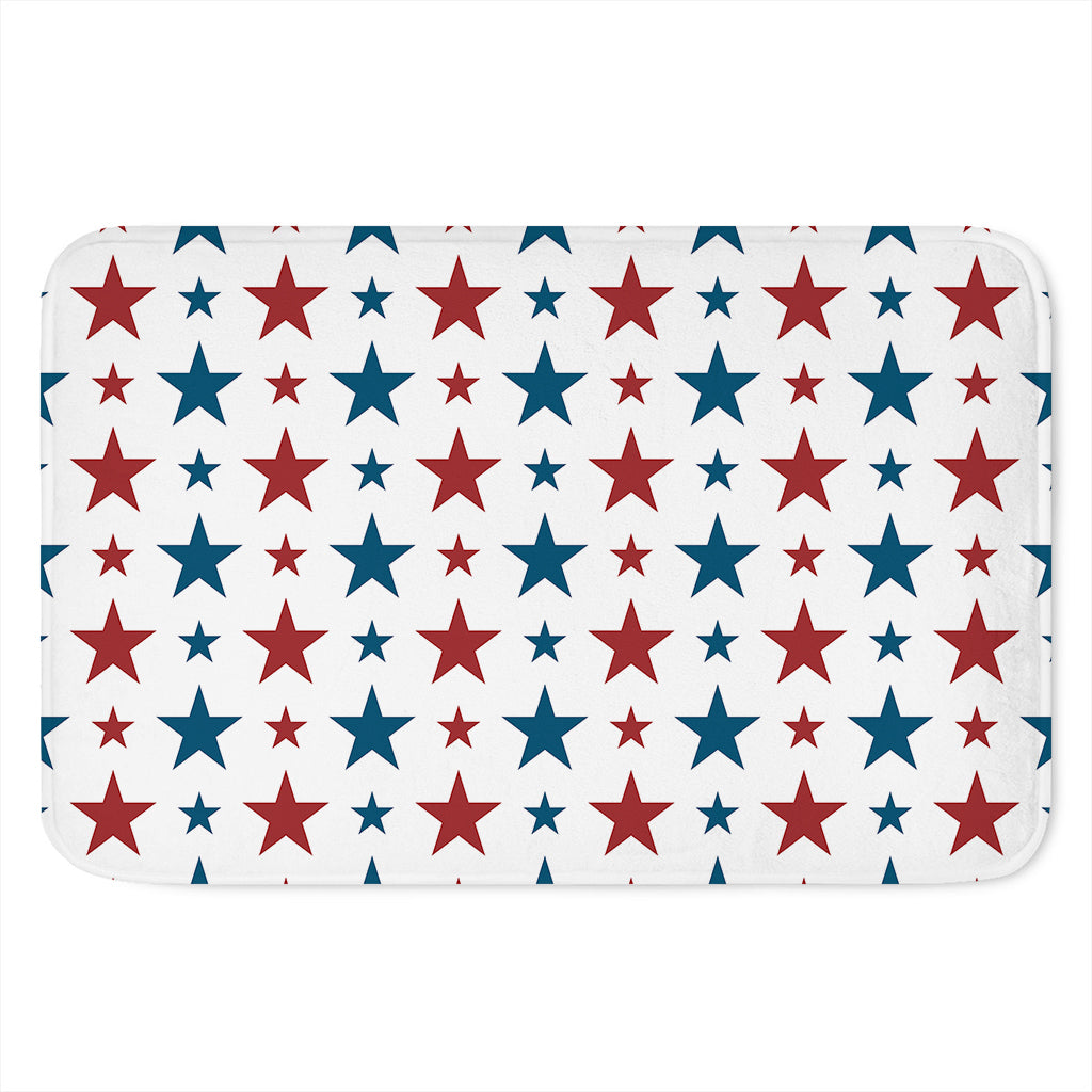 Red And Blue USA Star Pattern Print Indoor Door Mat