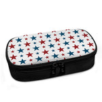 Red And Blue USA Star Pattern Print Insulin Cooler Travel Case