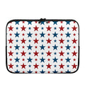 Red And Blue USA Star Pattern Print Laptop Sleeve