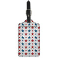 Red And Blue USA Star Pattern Print Luggage Tag