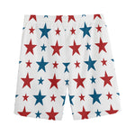 Red And Blue USA Star Pattern Print Men's Sports Shorts