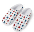 Red And Blue USA Star Pattern Print Mesh Casual Shoes