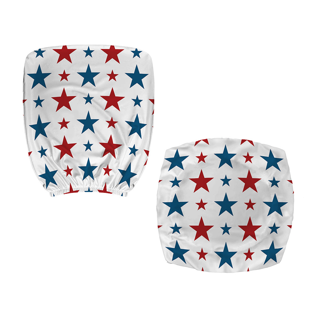Red And Blue USA Star Pattern Print Office Chair Cover