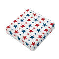 Red And Blue USA Star Pattern Print Outdoor Seat Cushion Cover