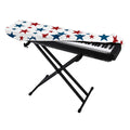 Red And Blue USA Star Pattern Print Piano Keyboard Cover