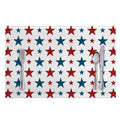 Red And Blue USA Star Pattern Print Placemat