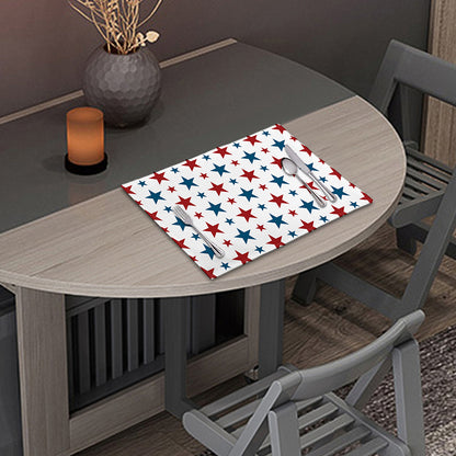Red And Blue USA Star Pattern Print Placemat