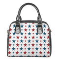 Red And Blue USA Star Pattern Print Shoulder Handbag