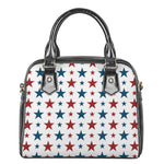 Red And Blue USA Star Pattern Print Shoulder Handbag