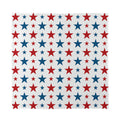 Red And Blue USA Star Pattern Print Silk Bandana