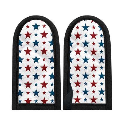 Red And Blue USA Star Pattern Print Skillet Handle Cover