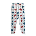 Red And Blue USA Star Pattern Print Sweatpants