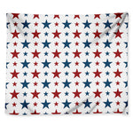 Red And Blue USA Star Pattern Print Tapestry