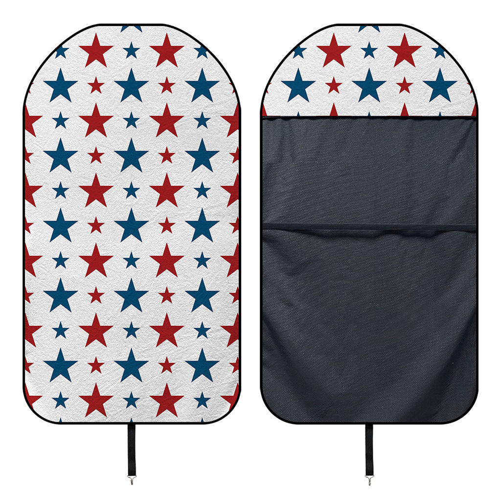 Red And Blue USA Star Pattern Print Waterproof Car Seat Cover