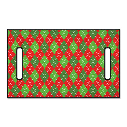 Red And Green Argyle Pattern Print Golf Cart Seat Cover