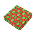 Red And Green Argyle Pattern Print Outdoor Seat Cushion Cover