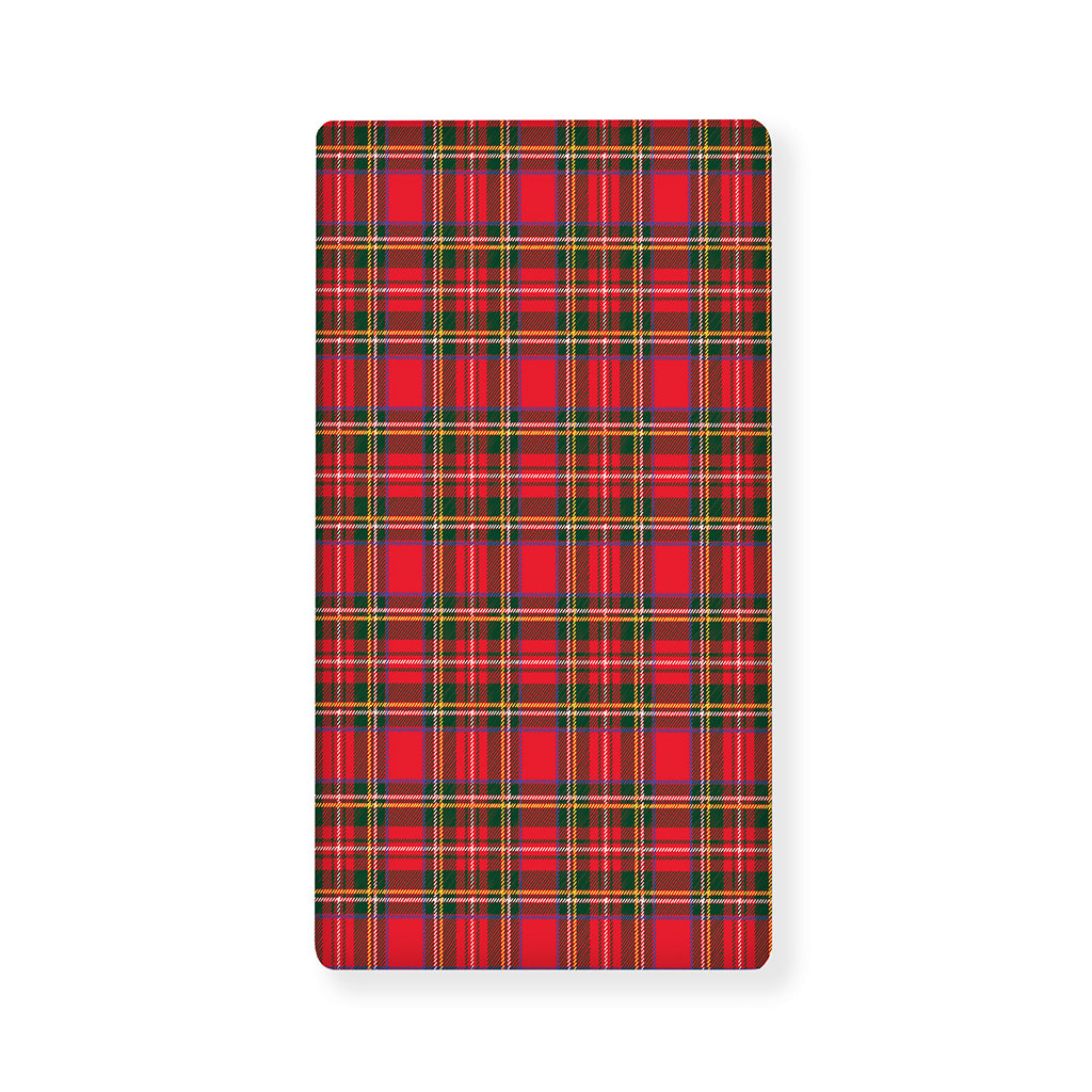 Red And Green Scottish Tartan Print Baby Crib Sheet