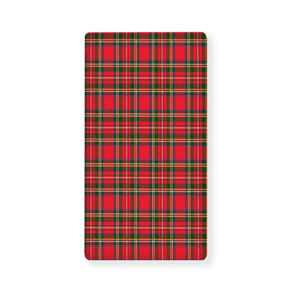 Red And Green Scottish Tartan Print Baby Crib Sheet