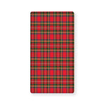 Red And Green Scottish Tartan Print Baby Crib Sheet