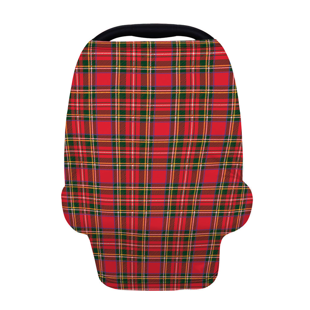 Red And Green Scottish Tartan Print Baby Seat Cover