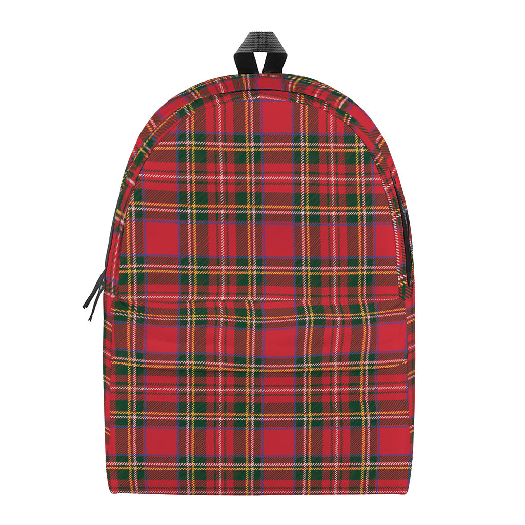 Red And Green Scottish Tartan Print Backpack