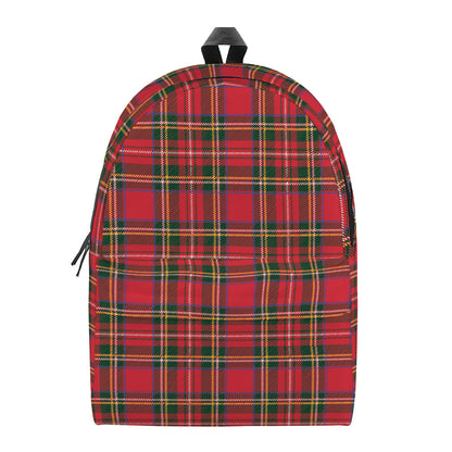 Red And Green Scottish Tartan Print Backpack