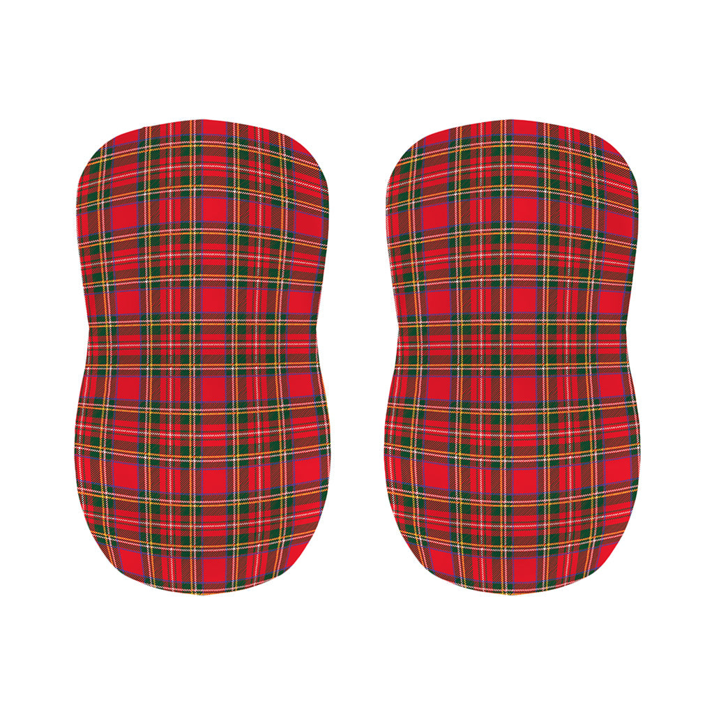 Red And Green Scottish Tartan Print Bar Stool Covers