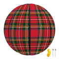 Red And Green Scottish Tartan Print Basketball
