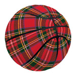Red And Green Scottish Tartan Print Basketball