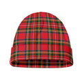 Red And Green Scottish Tartan Print Beanie