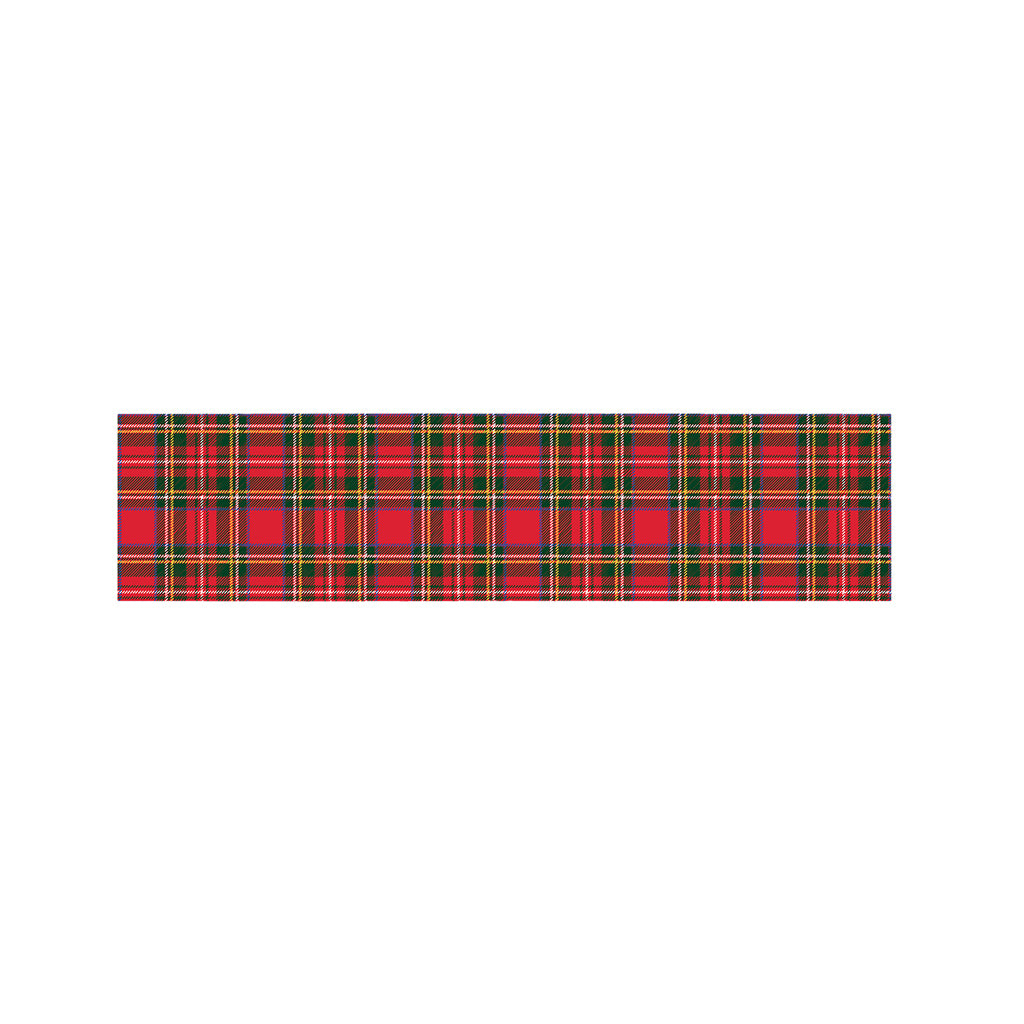 Red And Green Scottish Tartan Print Bed Runner