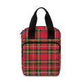 Red And Green Scottish Tartan Print Bible Tote Bag