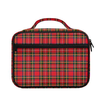 Red And Green Scottish Tartan Print Briefcase Bible Bag
