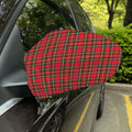 Red And Green Scottish Tartan Print Car Side Mirror Covers