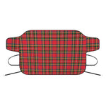 Red And Green Scottish Tartan Print Car Windshield Snow Cover