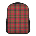 Red And Green Scottish Tartan Print Casual Backpack