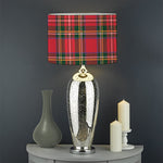 Red And Green Scottish Tartan Print Drum Lamp Shade