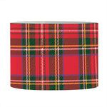 Red And Green Scottish Tartan Print Drum Lamp Shade