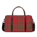 Red And Green Scottish Tartan Print Duffel Bag