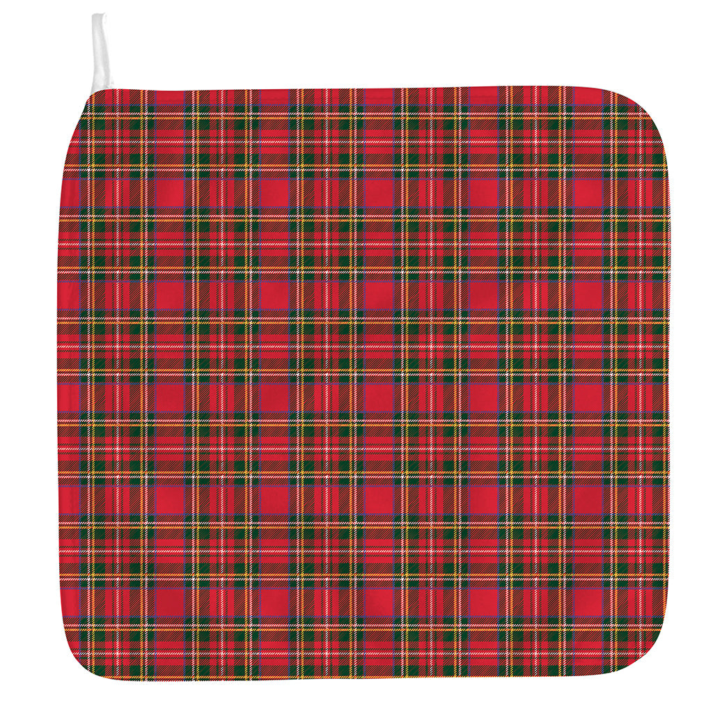 Red And Green Scottish Tartan Print Hand Towel