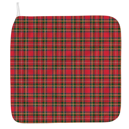 Red And Green Scottish Tartan Print Hand Towel