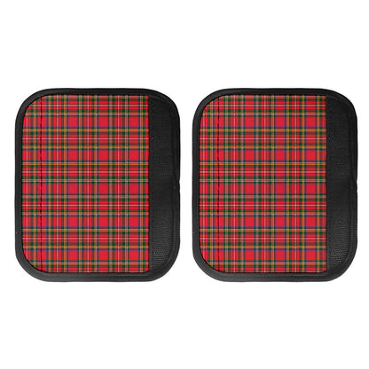 Red And Green Scottish Tartan Print Handle Covers