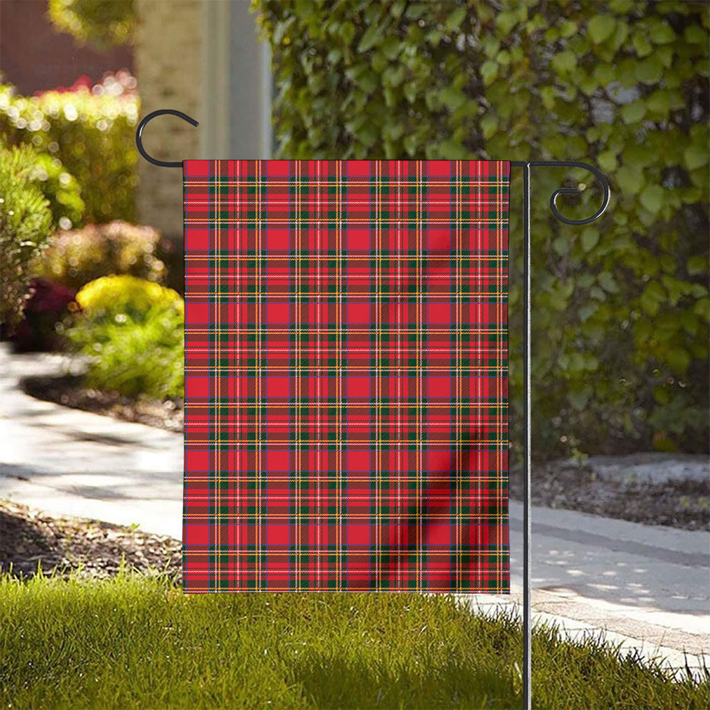 Red And Green Scottish Tartan Print House Flag