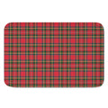 Red And Green Scottish Tartan Print Indoor Door Mat