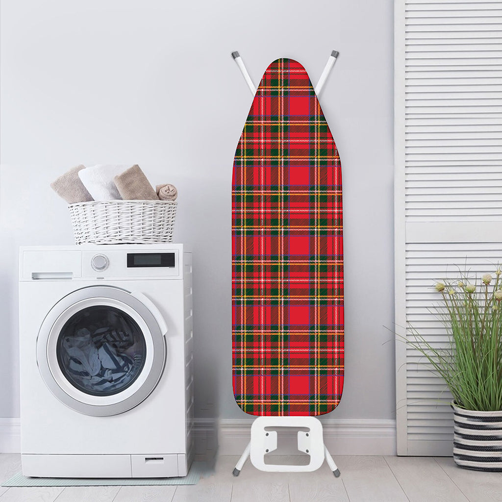 Red And Green Scottish Tartan Print Ironing Board Cover
