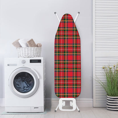 Red And Green Scottish Tartan Print Ironing Board Cover