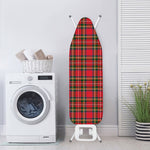 Red And Green Scottish Tartan Print Ironing Board Cover
