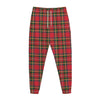Red And Green Scottish Tartan Print Jogger Pants
