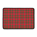 Red And Green Scottish Tartan Print Kitchen Mat